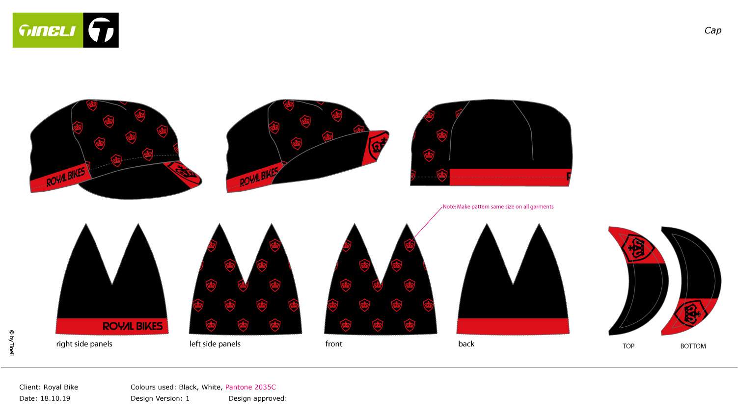custom cycling cap