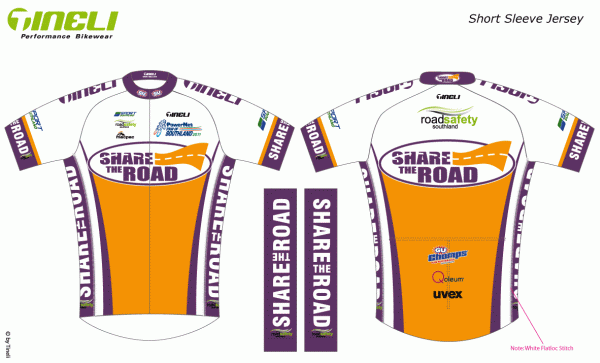 Share the Road team cycling jersey